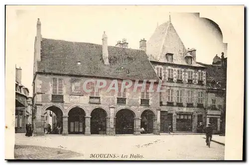 Moulins Cartes postales Les halles