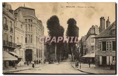 Moulins Cartes postales Avenue de la gare