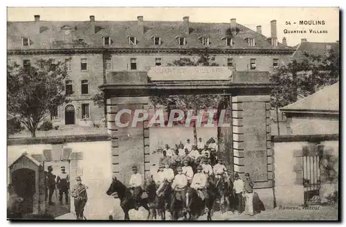 Moulins Cartes postales Quartier Vilalrd (soldats militaria)