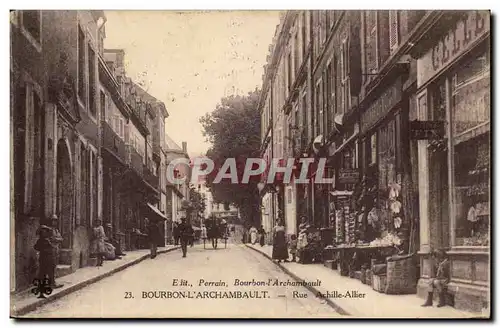 Bourbon l&#39archambault Cartes postales Rue Achille Allier