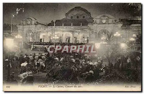 Vichy Cartes postales Le casino concert du soir