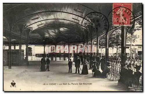 Vichy Cartes postales Le hall du palais des sources