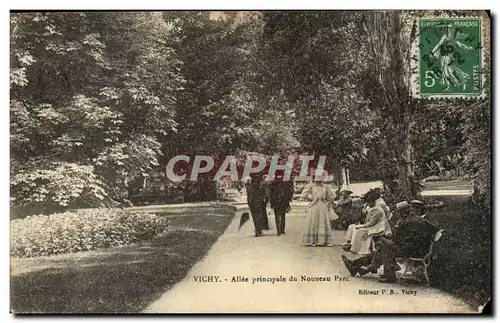 Vichy Cartes postales Allee principale du nouveau parc