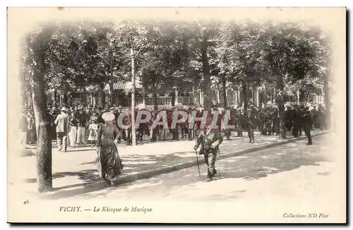 Vichy Cartes postales Le kiosque de musique