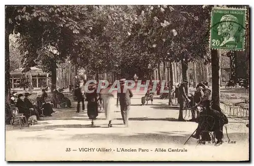 Vichy Ansichtskarte AK L&#39ancien parc Allee centrale