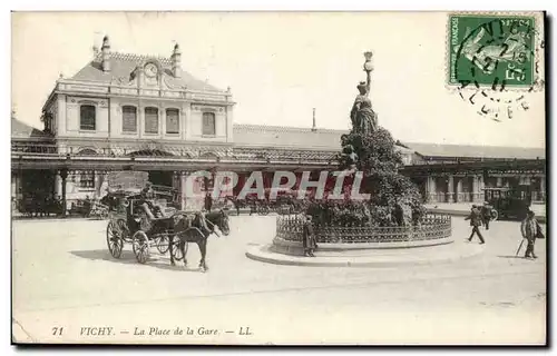 Vichy Ansichtskarte AK La place de la gare