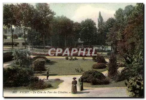 Vichy Cartes postales Un coin du parc des Celestins