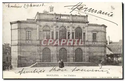 Moulins Cartes postales Le theatre