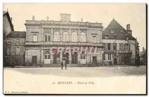 Moulins Cartes postales Hotel de ville