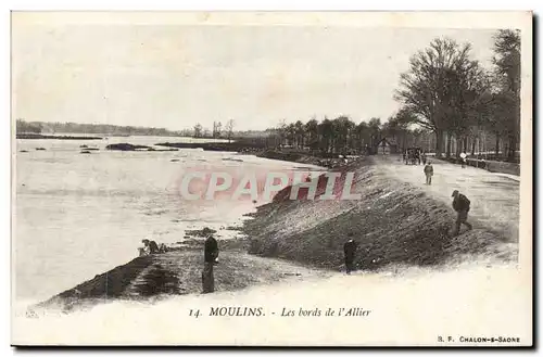 Moulins Ansichtskarte AK Les bords de l&#39allier