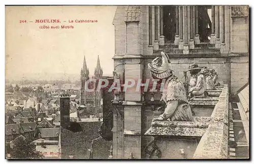 Moulins Cartes postales La cathedrale Motifs