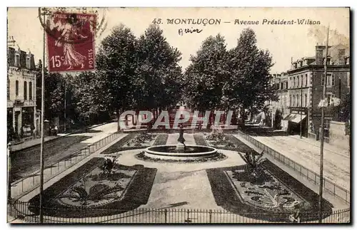 Montlucon Cartes postales Avenue President Wilson