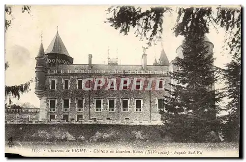 Environs de Vichy Ansichtskarte AK Chateau de Bourbon Busset Facade sud