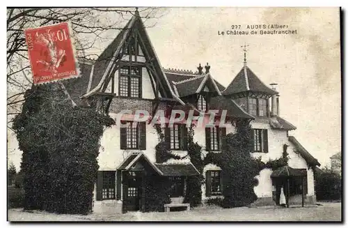 Audes Cartes postales Le chateau de Beaufranchet