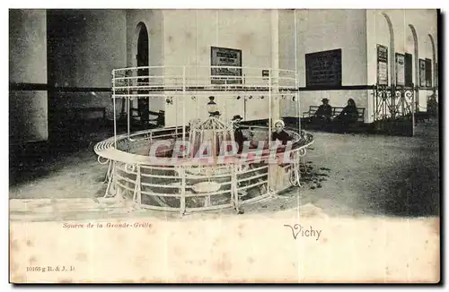 Vichy Cartes postales Source de la grande grille