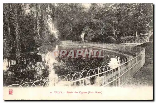 Vichy Ansichtskarte AK Bassin des cygnes (parc ouest)