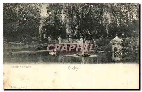 Vichy Cartes postales Le bassin des cygnes (swan)