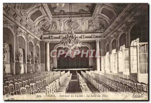 Vichy Cartes postales Interieur du casino La salle des fetes