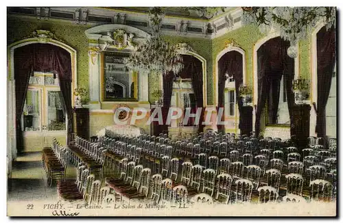 Vichy Cartes postales Le casino Le salon de musique