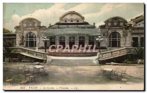 Vichy Cartes postales Le casino Veranda