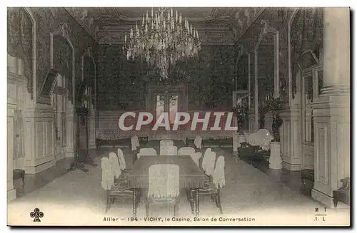 Vichy Cartes postales Le casino SAlon de conversation