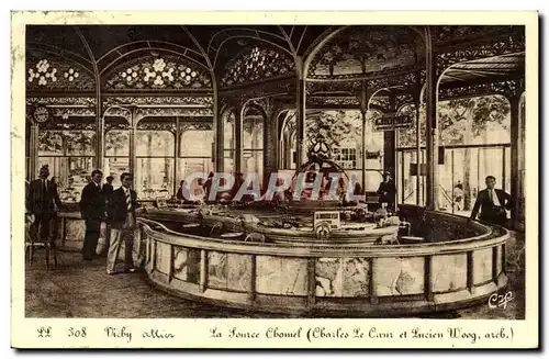 Vichy Cartes postales La source Chomel (Charles Le Coeur et Lucien Woogt)