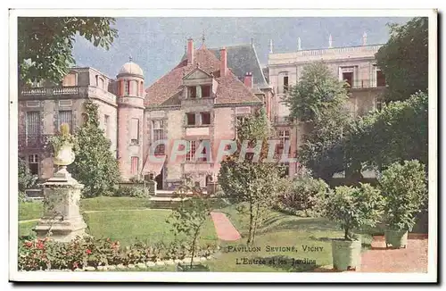 vichy Cartes postales Pavillon SEvigne L&#39entree et les jardins