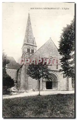 Bourbon l&#39archambault Cartes postales L&#39eglise