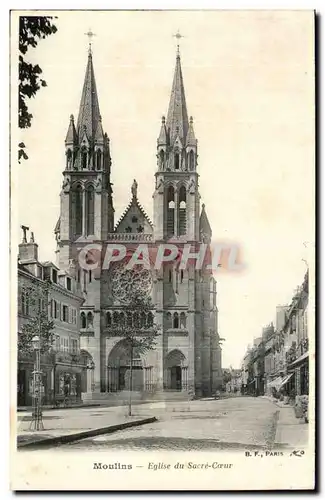 Moulins Cartes postales Eglise du Sacre Coeur