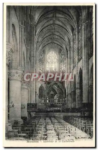 Moulins Ansichtskarte AK Interieur de la cathedrale