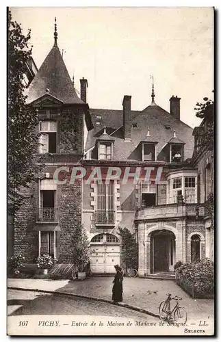 Vichy Cartes postales Entree de la maison de Madame de Sevigne