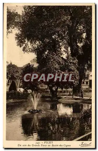 Vichy Ansichtskarte AK Un coin des grands parcs au bassin des cygnes