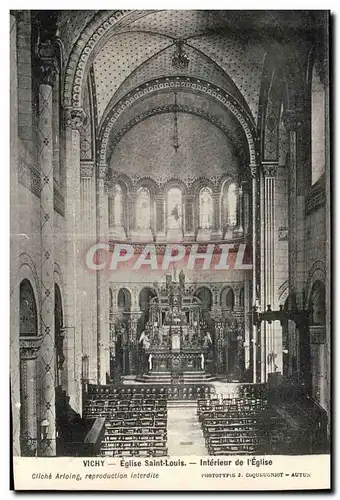 Vichy Ansichtskarte AK Eglise Saint Louis Interieur de l&#39eglise