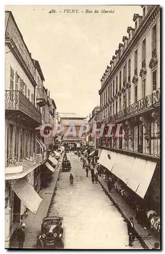 Vichy Cartes postales Rue du marche