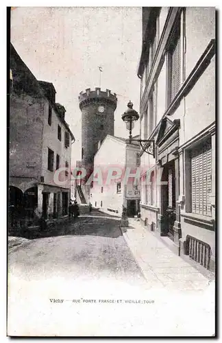 Vichy Ansichtskarte AK Rue Porte France et vieille tour
