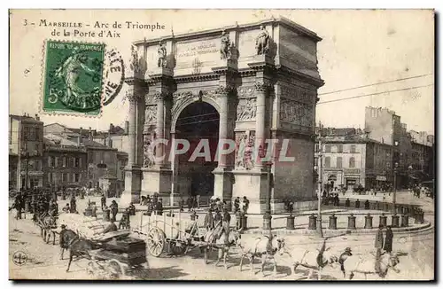 Marseille Cartes postales Arc deTRiomphe de la porte d&#39Aix