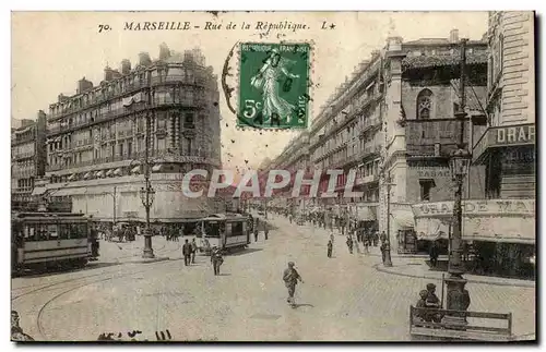 Marseille Cartes postales Rue de la Republique