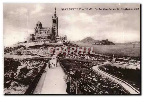 Marseille Cartes postales ND de la Garde et le chateau