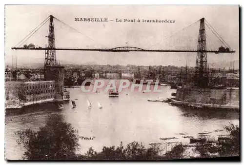 Marseille Cartes postales Le pont a transbordeur