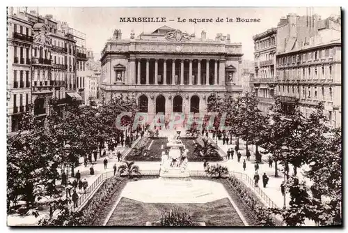 Marseille Cartes postales Le square de la Bourse