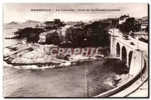 Marseille Cartes postales La corniche Pont de la fausse monnaie