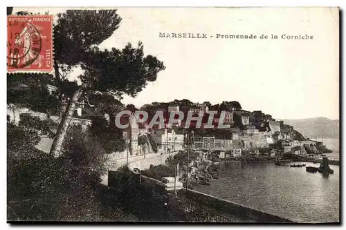 Marseille Cartes postales Promenade de la corniche