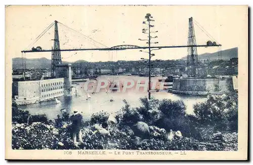 Marseille Cartes postales Le pont transbordeur