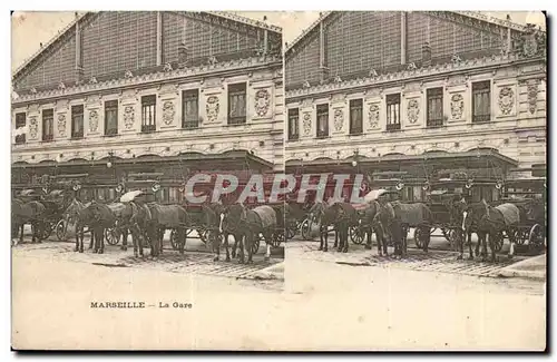 Marseille Cartes postales la gare