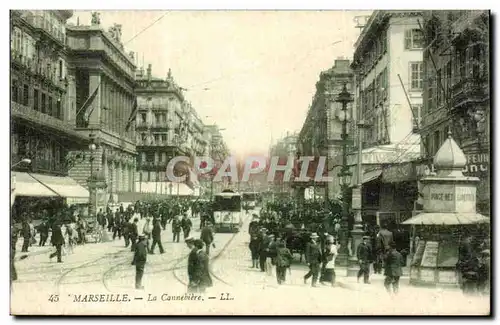 Marseille Cartes postales La Cannebiere