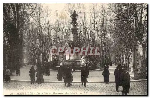 Marseille - Les Ales et Monument des mobiles - Cartes postales