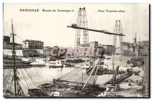 Marseille - Bassin du Carenage - Pont Transbordeur - Ansichtskarte AK