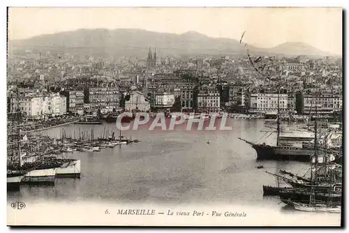 Marseille - Le Vieux Port - Vue Generale - Ansichtskarte AK