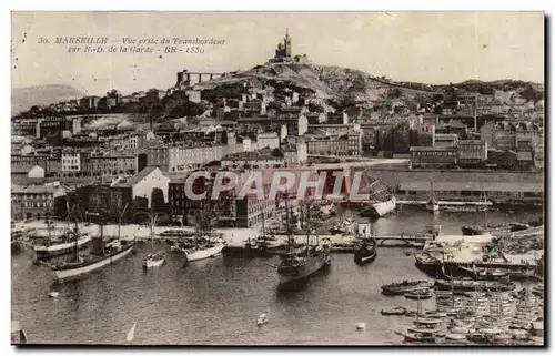 Marseille - Vue Prise du Transbordeur sur Notre Dame de la Garde - Ansichtskarte AK