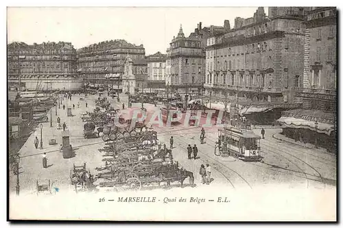 Marseille - Quai des Belges - tramway - Cartes postales